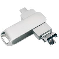 Многофункциональная OTG Флешка с разъемом USB, micro-USB и Type C